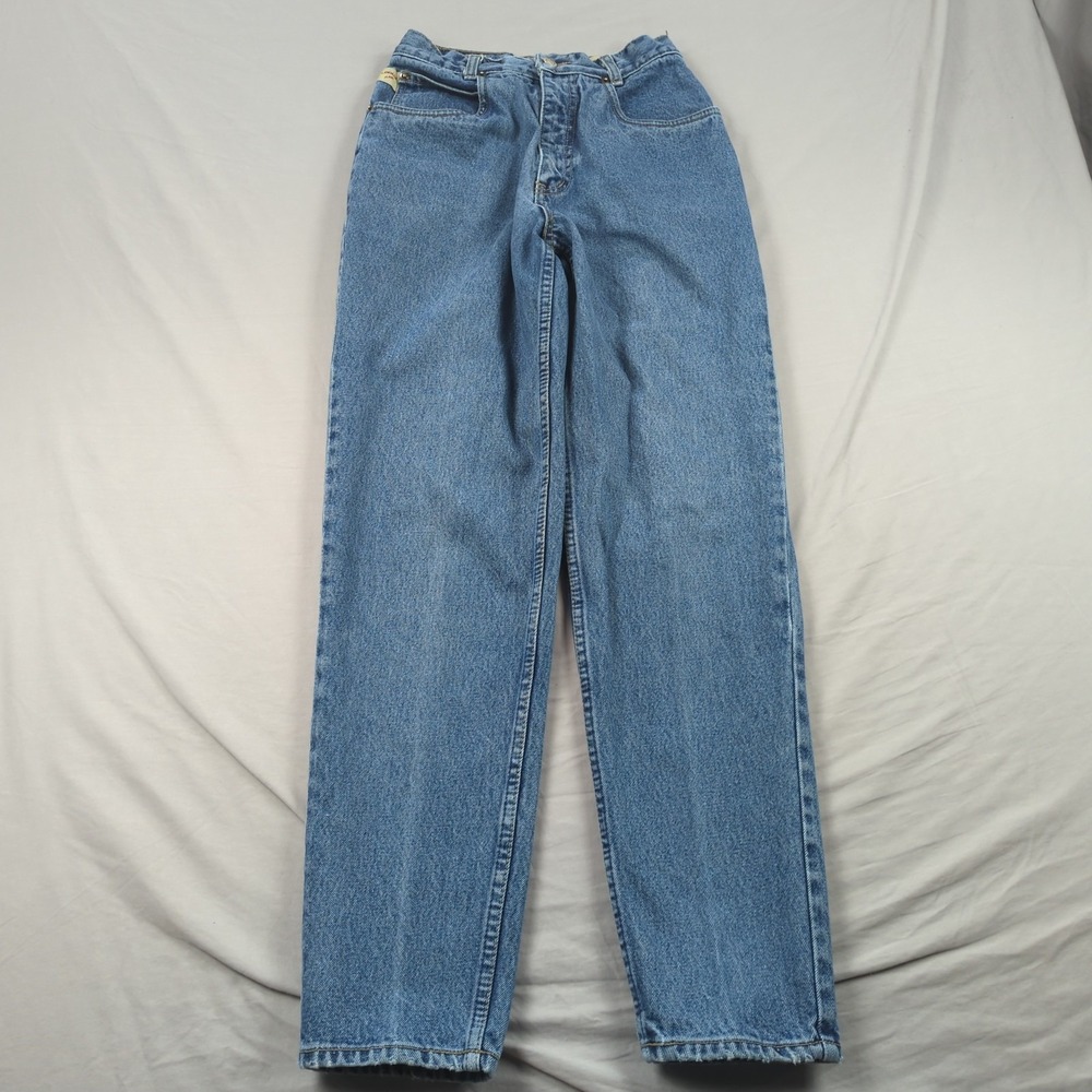 Vintage Lawman Jeans Womens 5 Blue Tapered Mom Jean High Rise Western Cowgirl